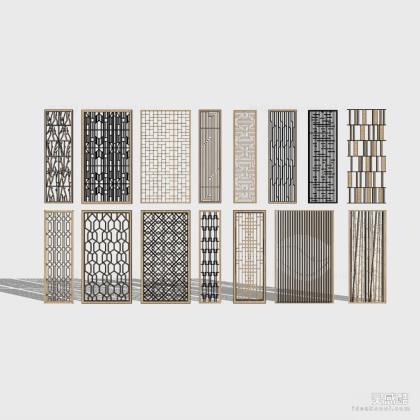 现代屏风隔断丨