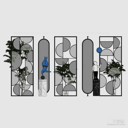现代屏风隔断丨