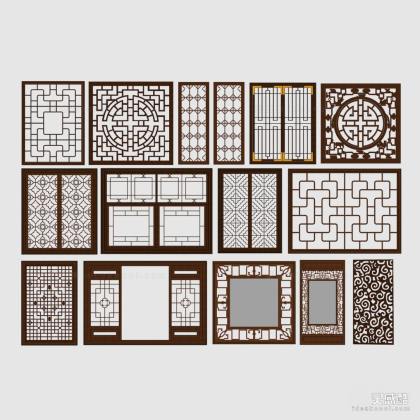 中式窗户窗花丨