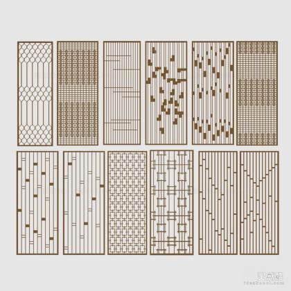 新中式金属屏风隔断丨