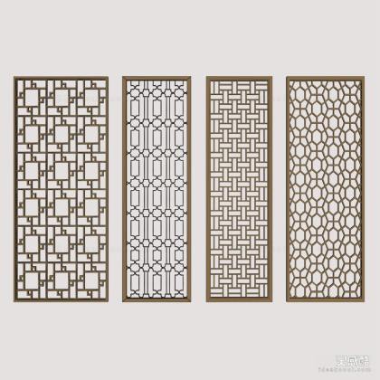 新中式屏风隔断丨