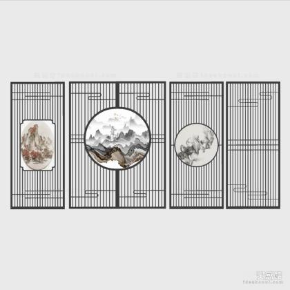 中式屏风隔断丨