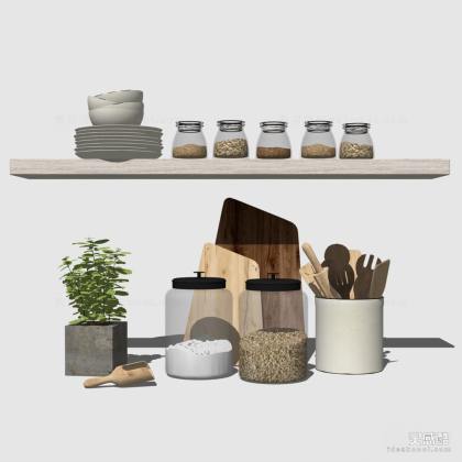 厨房用品 厨房摆件 餐盘 调味料丨