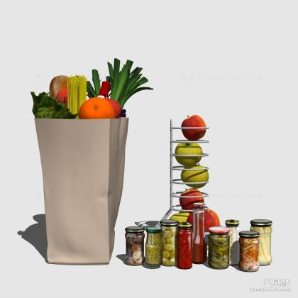 厨房摆件 水果 咸菜丨