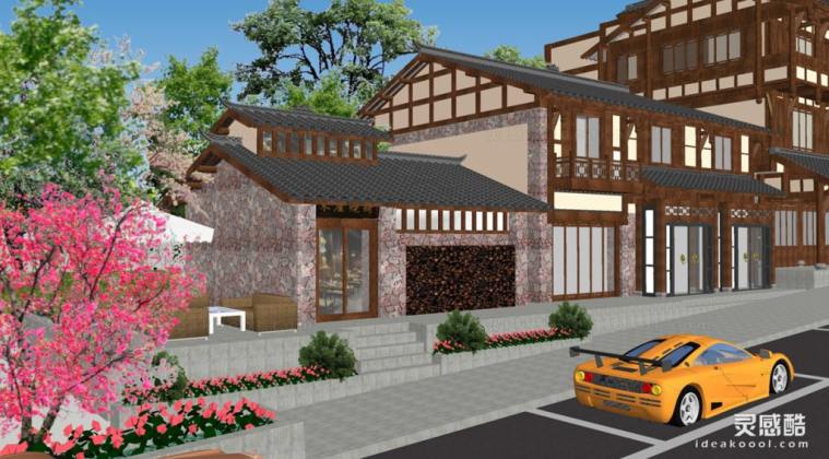 中式商业街 中式建筑丨