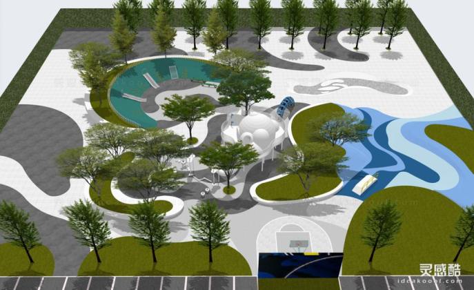 曲线公园景观丨