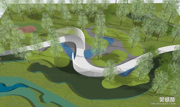 曲线公园景观丨