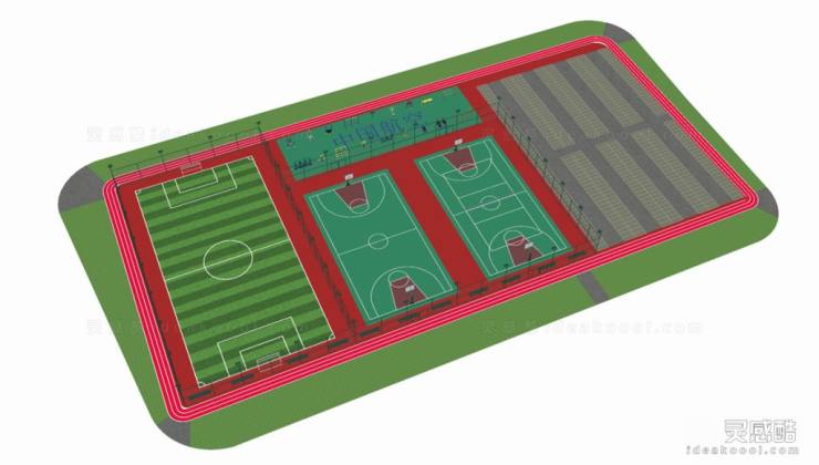 篮球场足球场运动场地丨