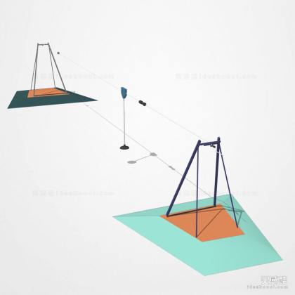 滑索娱乐设施丨