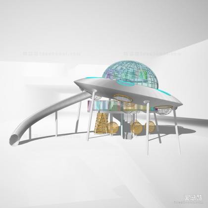 飞碟攀爬滑梯设施丨