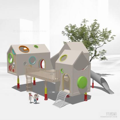 滑梯树屋丨