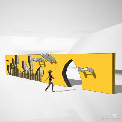 互动景墙 青年健身设施丨