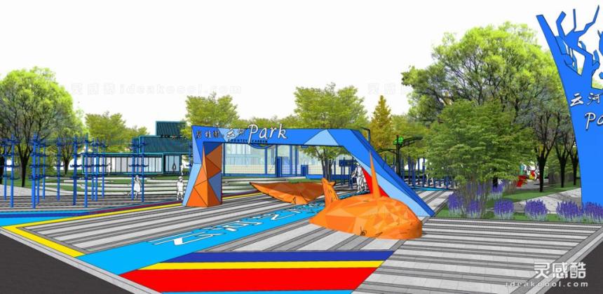 儿童活动场地 集装箱 秋千丨