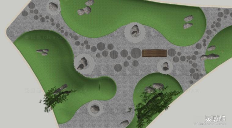 日式枯山水庭院景观丨