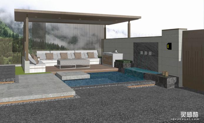 现代庭院花园景观丨