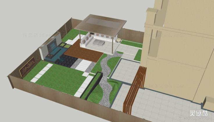 现代庭院花园景观丨