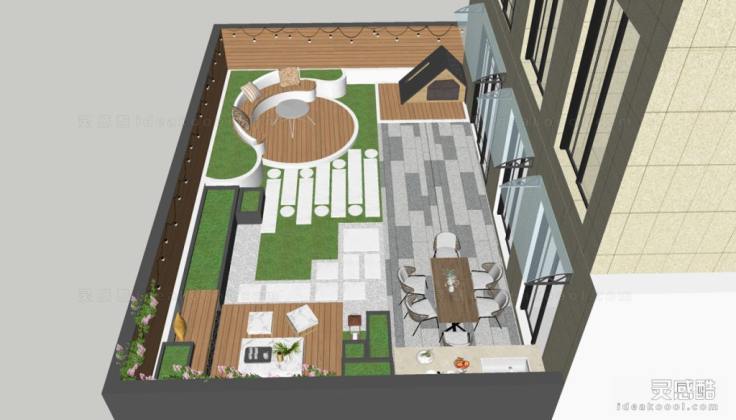 现代庭院花园景观丨