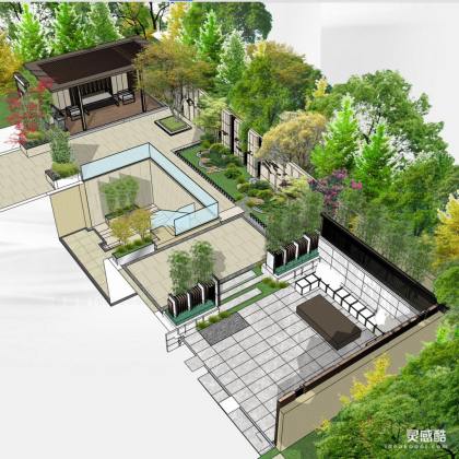 现代庭院花园景观丨