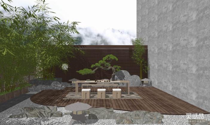 新中式庭院花园景观丨