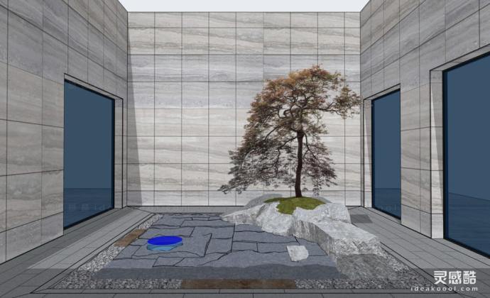 新中式庭院花园景观丨