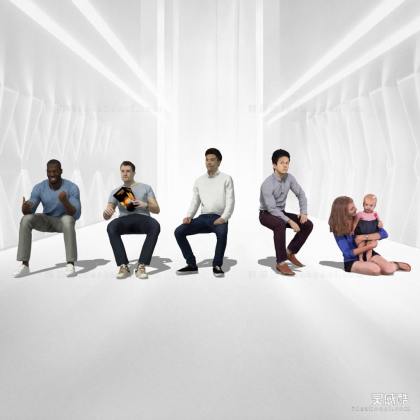 现代人物 坐姿人物丨