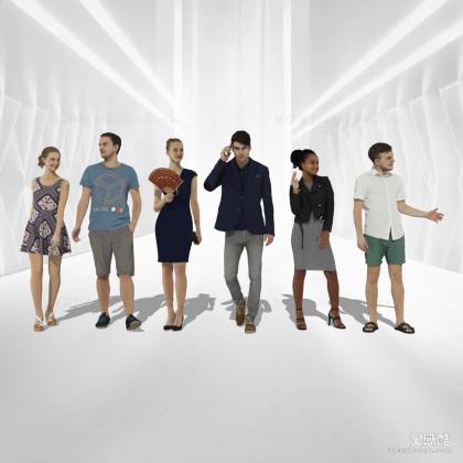 现代时尚休闲人物丨