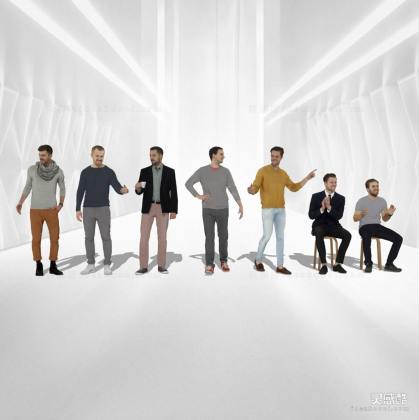 休闲人物 站姿人物 坐姿人物丨