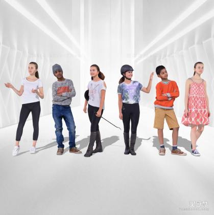 儿童小孩学生人物丨