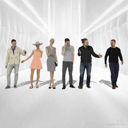 现代时尚休闲人物丨