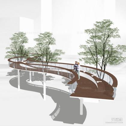 现代景观桥丨