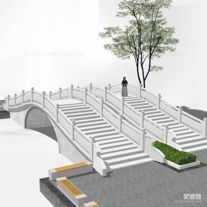 中式拱桥 中式景观桥丨