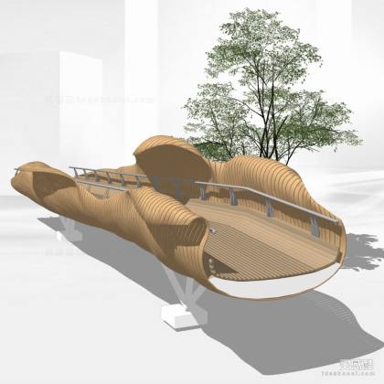 异形景观桥 步行桥 异形桥 金属桥 木桥丨