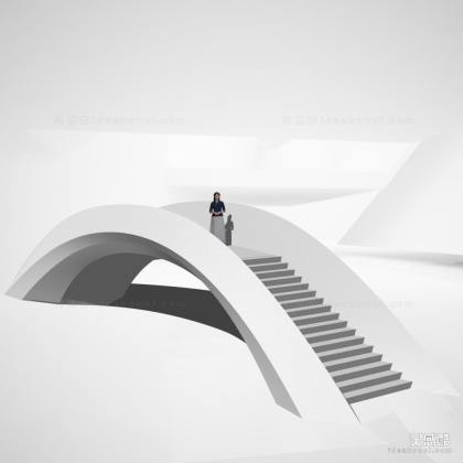 现代景观桥 网红桥 人行桥 拱桥 异形桥丨