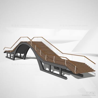 现代景观桥 拱桥丨