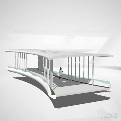 现代景观桥 人行天桥丨