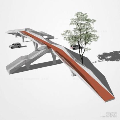 现代景观桥人行天桥丨