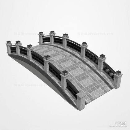 中式景观桥 拱桥丨