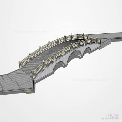 新中式景观桥 拱桥丨