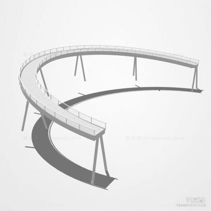 现代景观桥丨