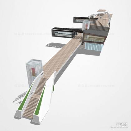 景观桥 垂直电梯丨