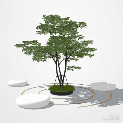 树池 卵石座椅丨