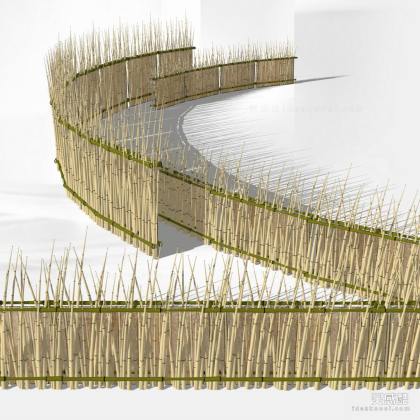 竹篱笆栏杆护栏丨