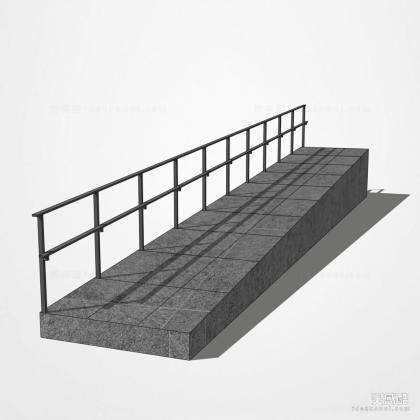 残疾人坡道栏杆护栏丨