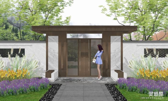 中式入口大门丨