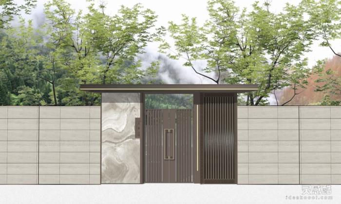 新中式入口大门丨