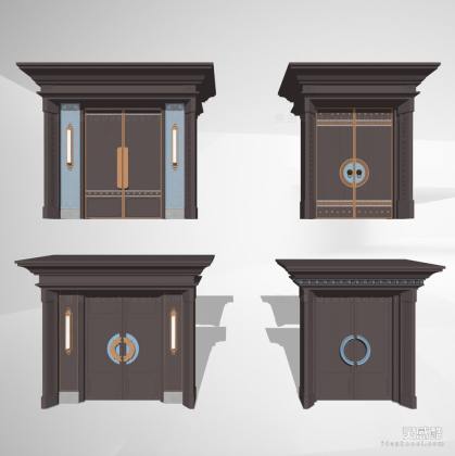 新中式入口大门丨