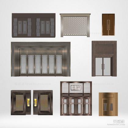 新中式入口大门丨