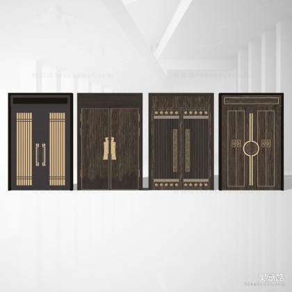 新中式入口大门丨