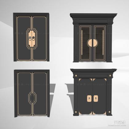 新中式入口大门丨