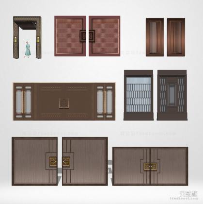 新中式入口大门丨